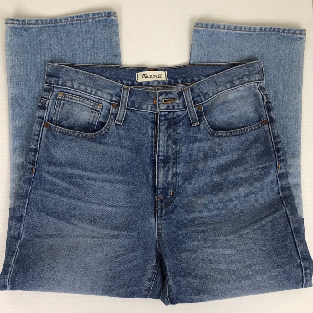 Madewell Retro Crop Bootcut Jeans Two Tone Edition - Picture 4 of 8